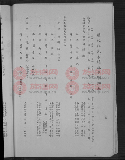 蔡氏族谱48个字辈